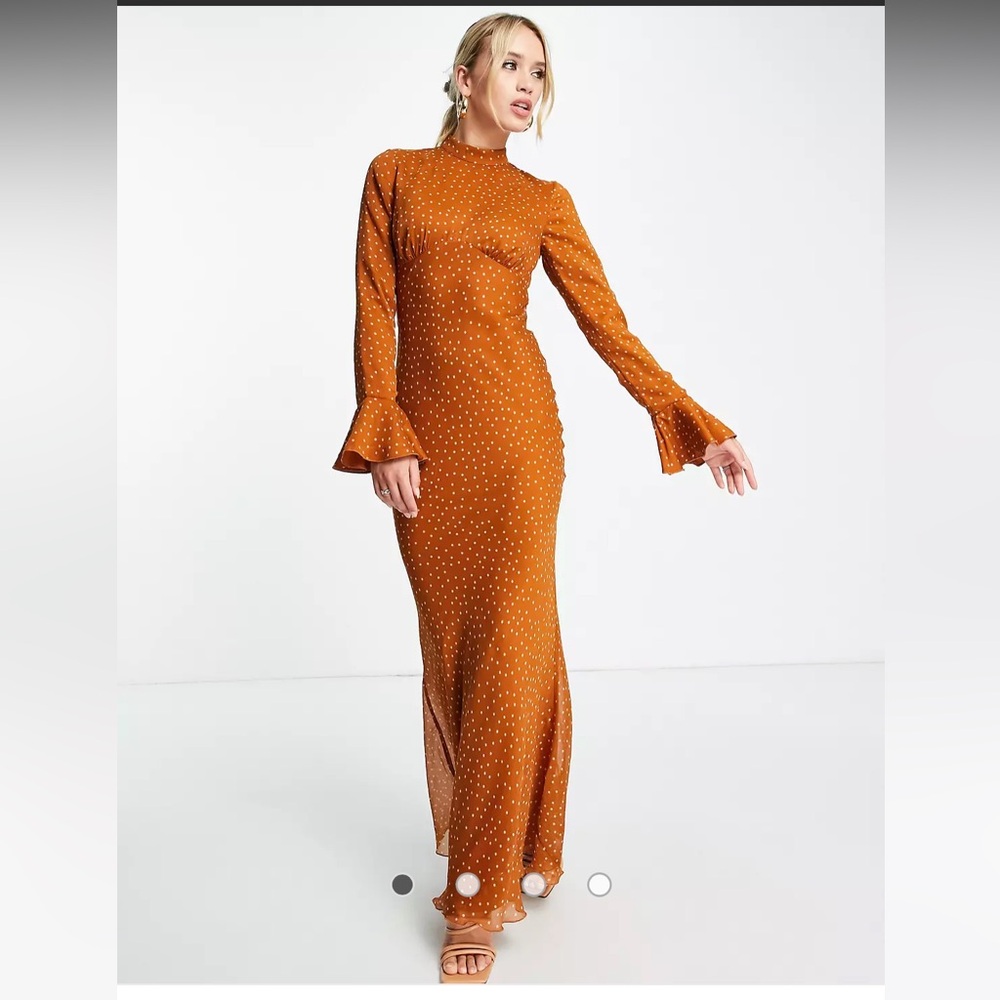 ASOS DESIGN High Neck Maxi Dress